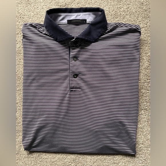 Mens Greyson Premium Golf Polo Shirt Large - Picture 9 of 10